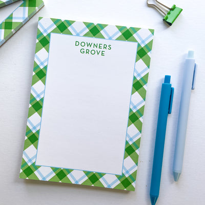 Downers Grove Notepad - Preppy Plaid