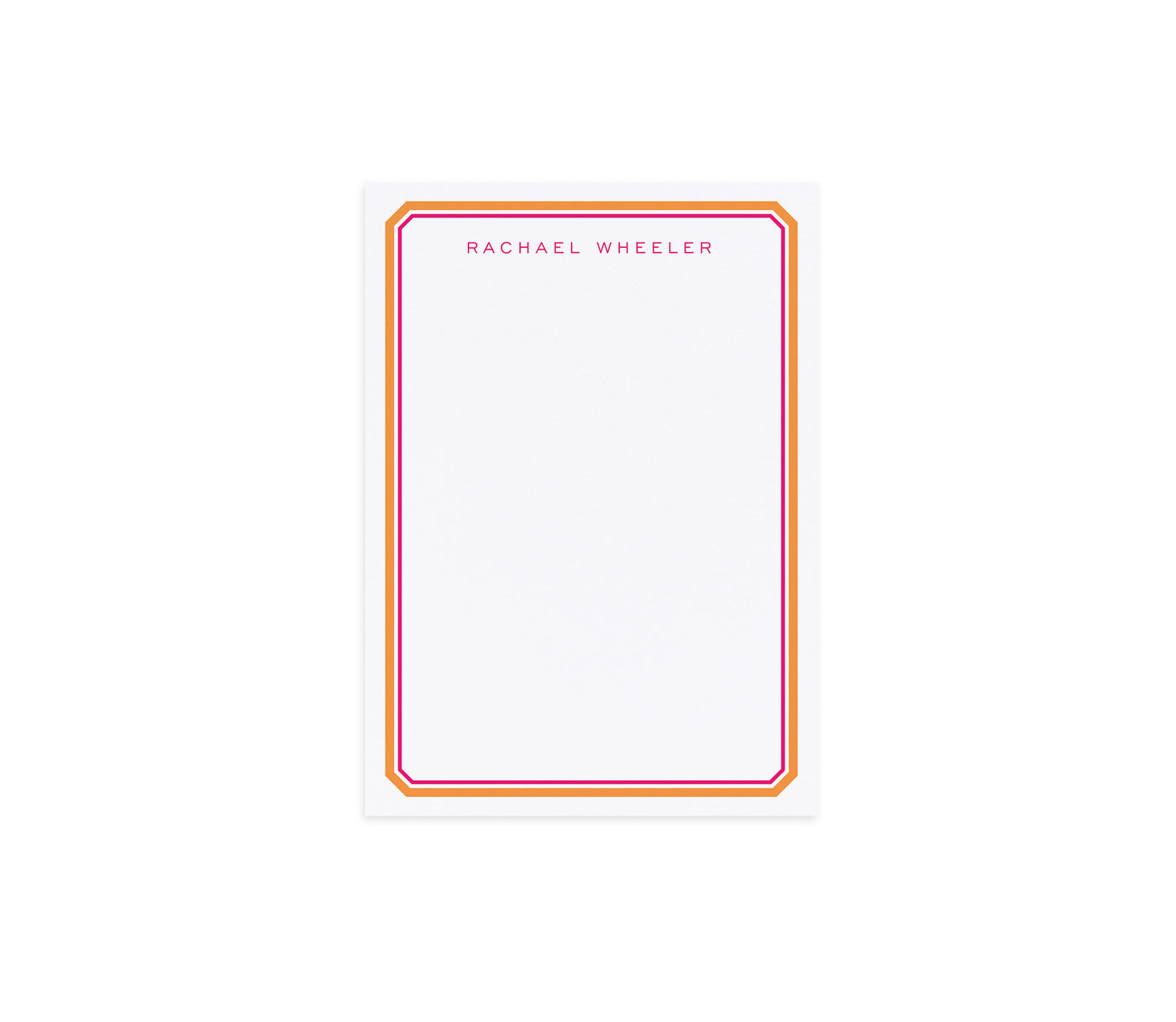 Pink & Orange Border Notepad