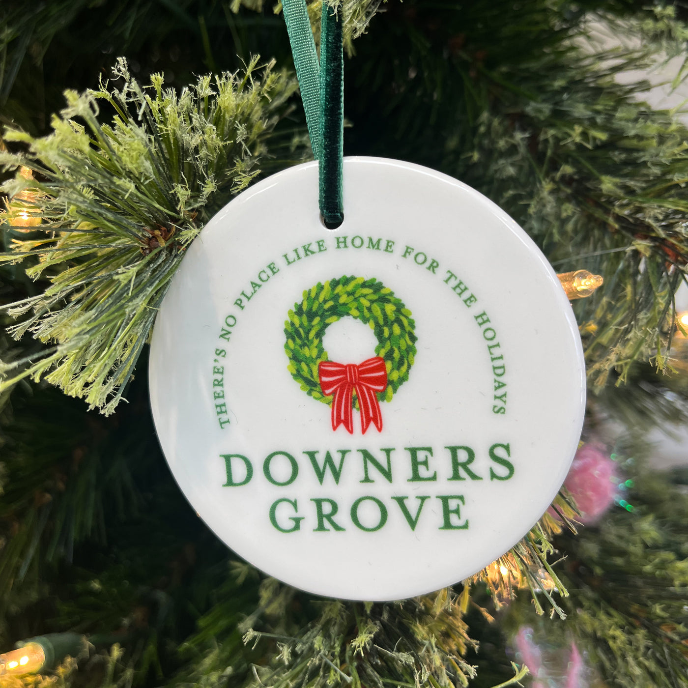 Downers Grove Wreath Ornament