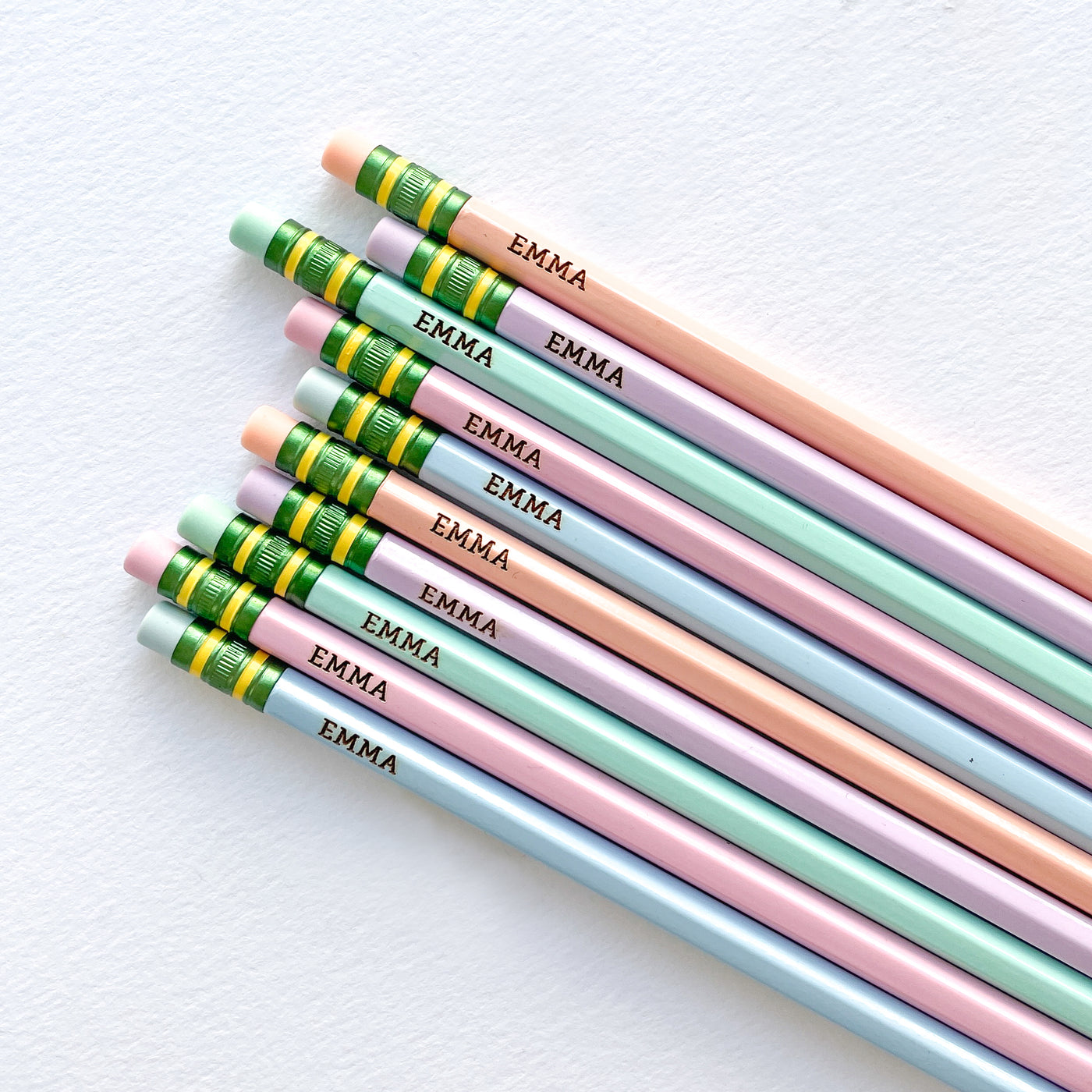 Personalized Pencils- Pastel Set of 5 – Crafts by Esty