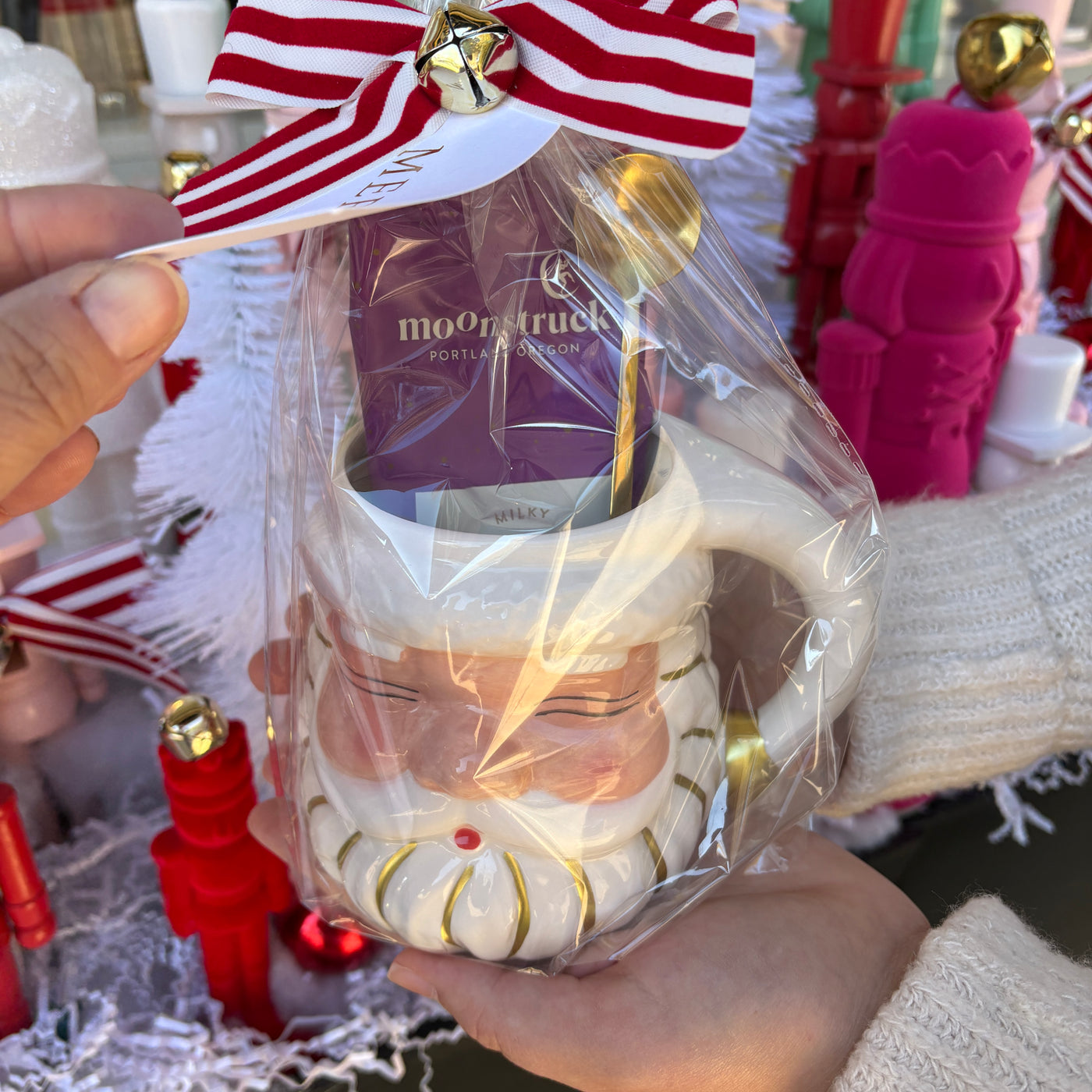 Santa or Nutcracker Mug Hot Cocoa Bundle