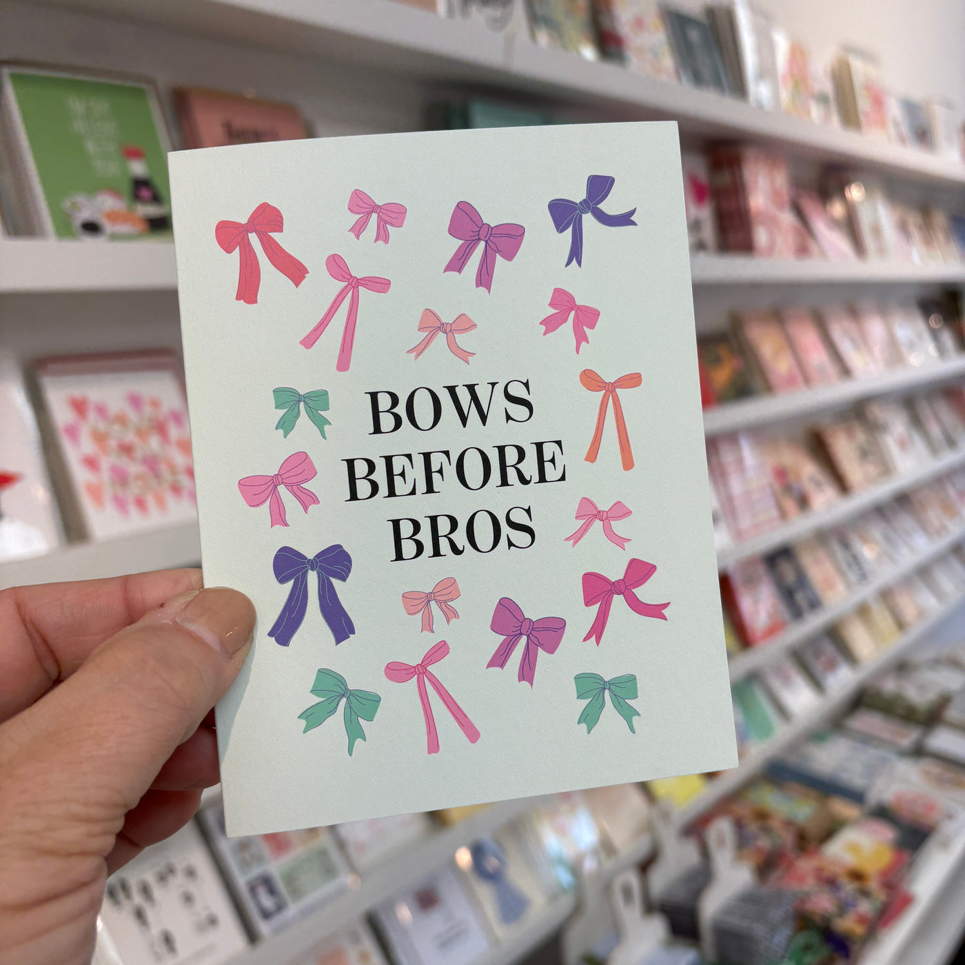 Bows Before Bros Galentine's Day Card