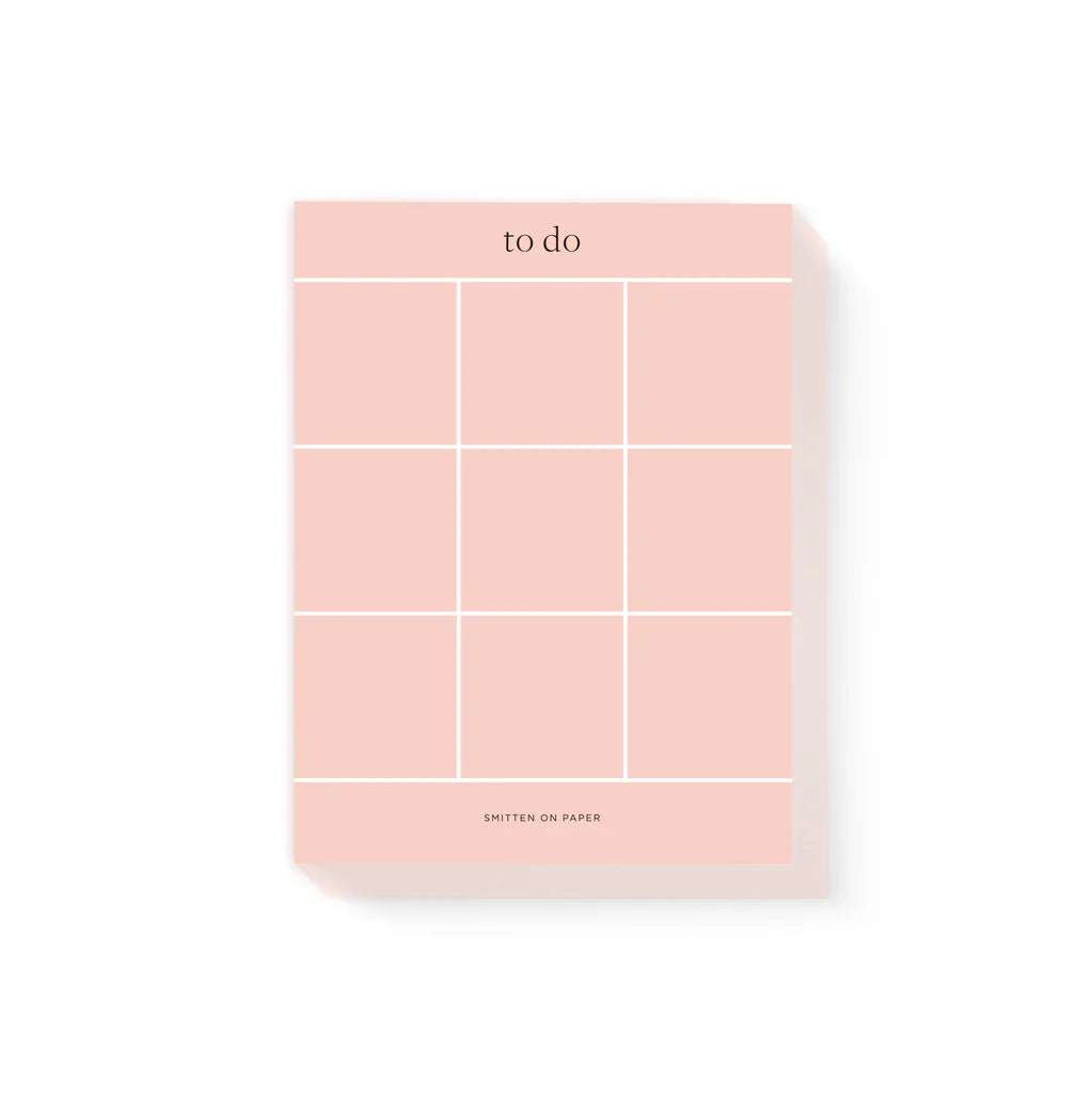 Coral To Do Chunky Notepad With Grid