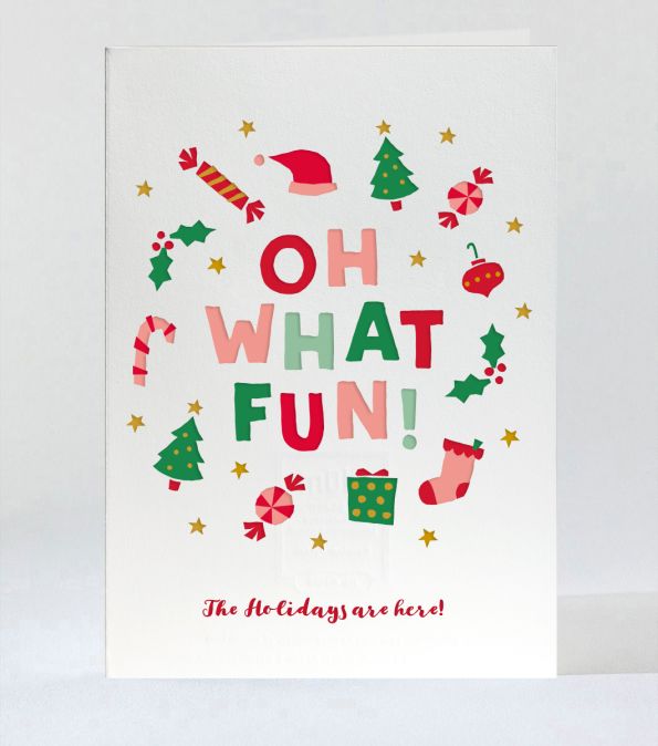 Oh What Fun Holiday Box Set of 6 Cards