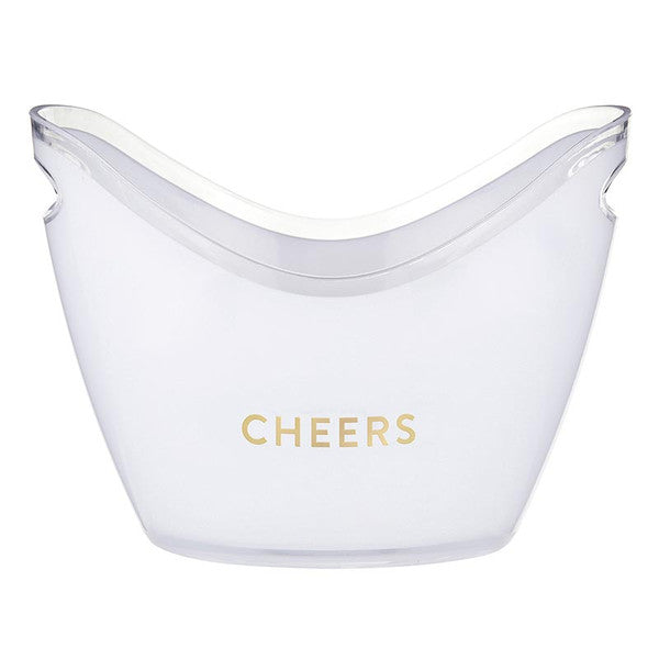 Cheers Acrylic Beverage Bucket