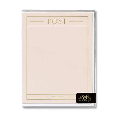 Blush Post Boxed Notes