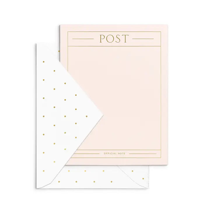 Blush Post Boxed Notes