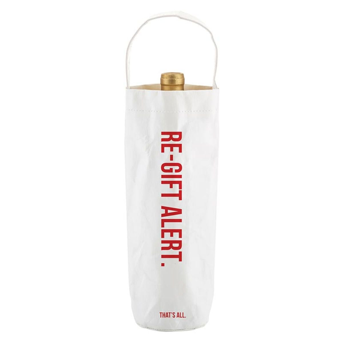 Re-Gift Alert Wine Bag