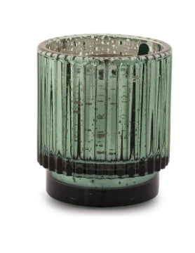 Cypress + Fir - Petite Green Mercury Glass Candle