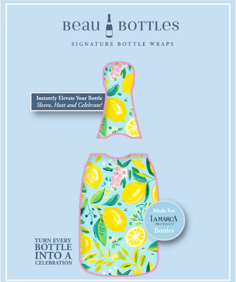 Preppy Lemons Bottle Wrap – La Marca Edition