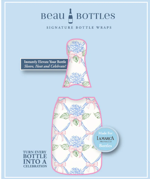 Hydrangea Lattice Bottle Wrap – La Marca Edition