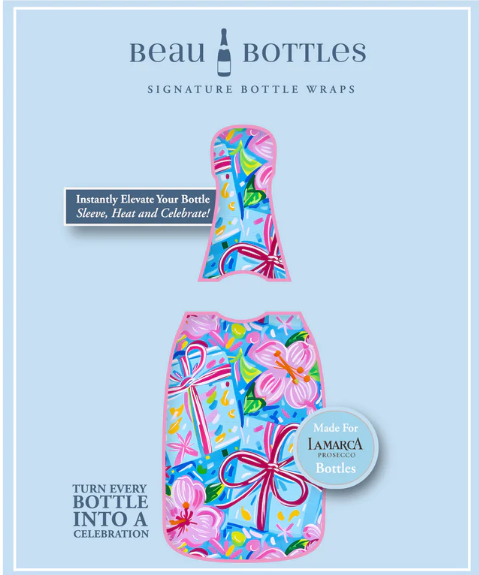 Happy Birthday Brushed Presents Bottle Wrap – La Marca Edition