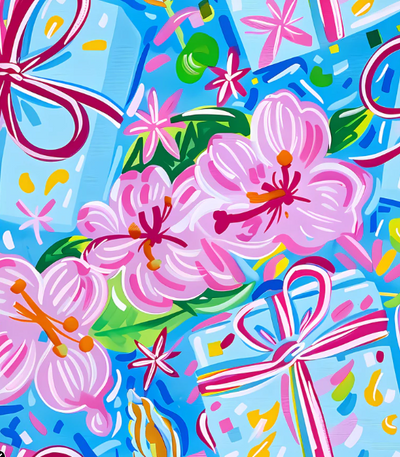 Happy Birthday Brushed Presents Bottle Wrap – La Marca Edition