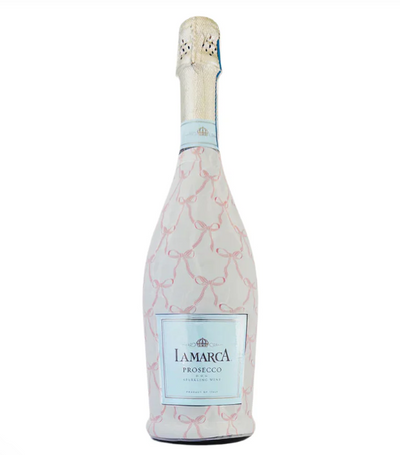 Grandmillenial Pink Bows Bottle Wrap – La Marca Edition