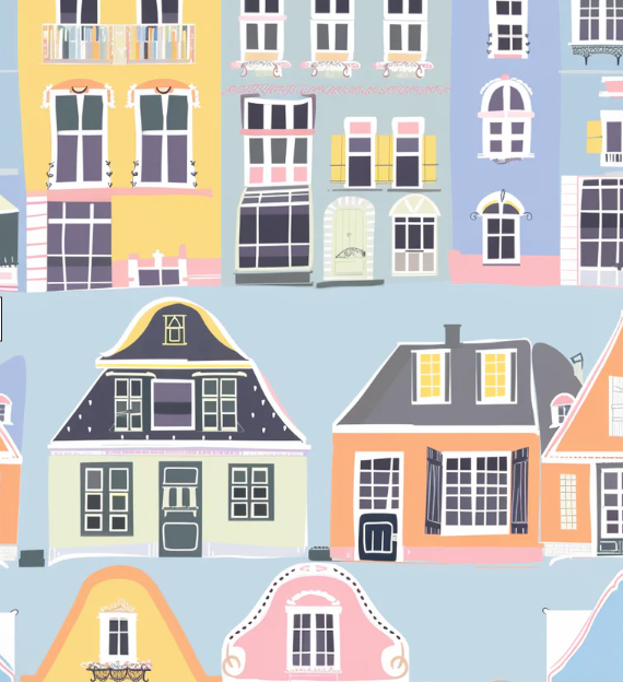 Blue Row Houses - La Marca Edition