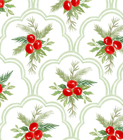 Scalloped Christmas Berries- La Marca Edition
