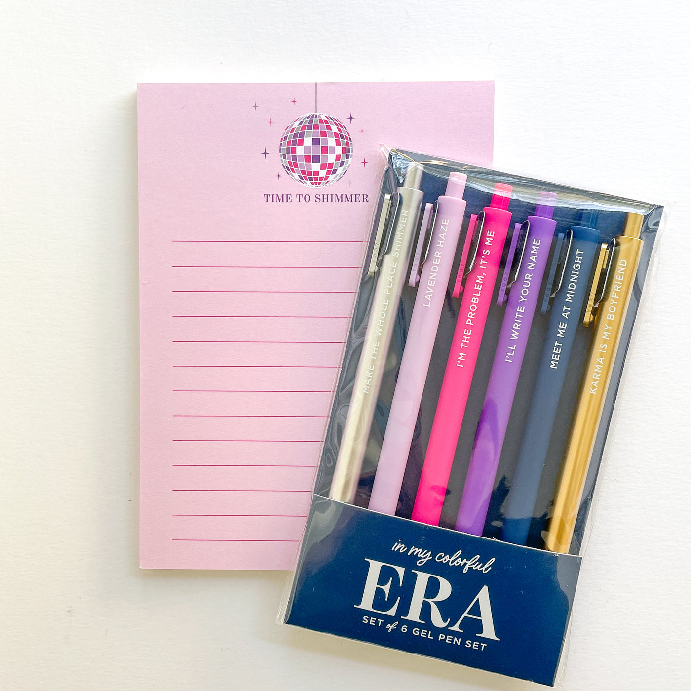 In My Colorful ERA Notepad and 6 Pack Pens Gift Set