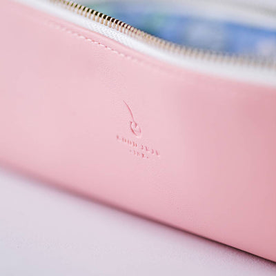 Luxe Slim Pencil Pouch - Rose Pink