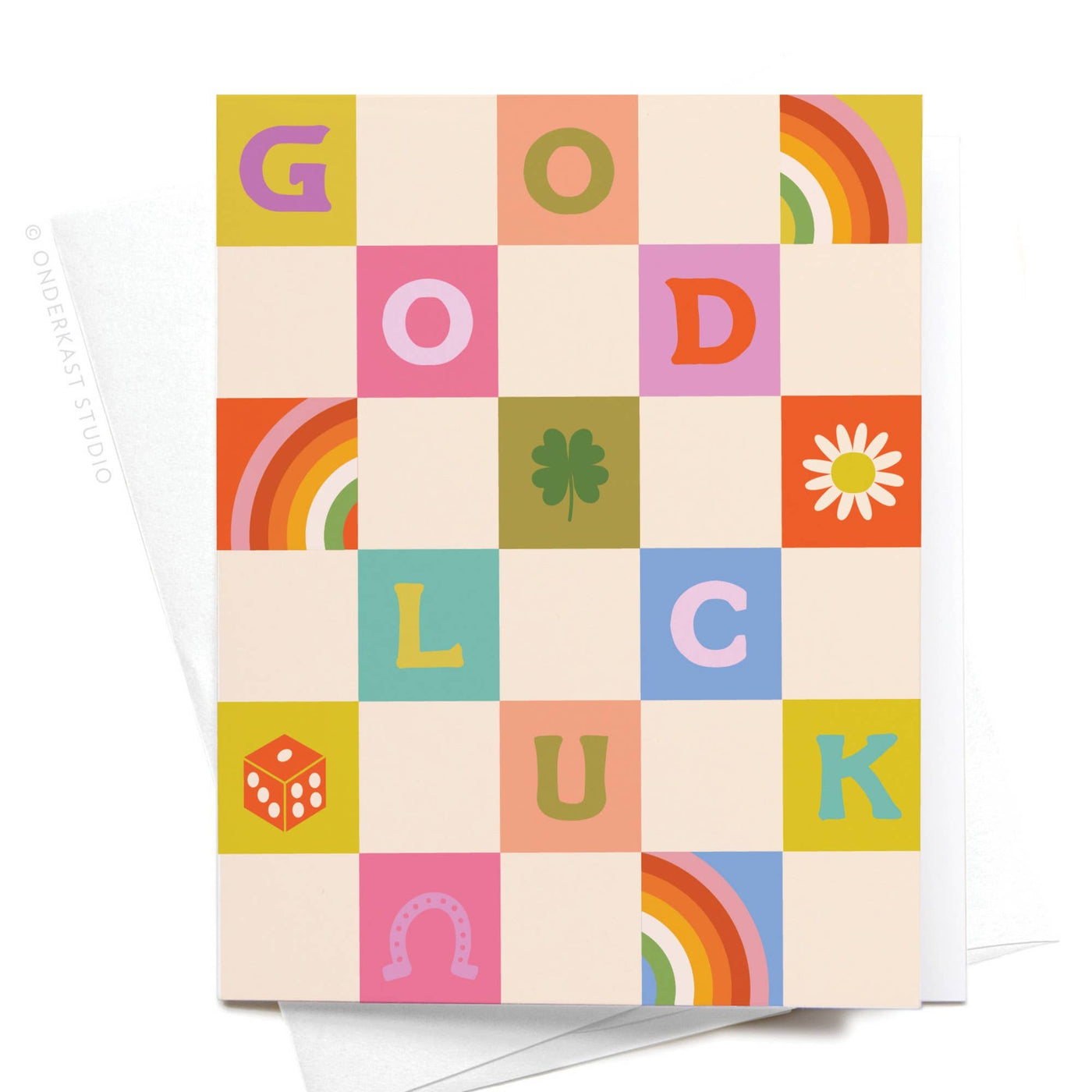 Groovy Good Luck Greeting Card