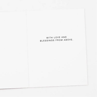 Floral Cross Baby Christening/Baptism Card