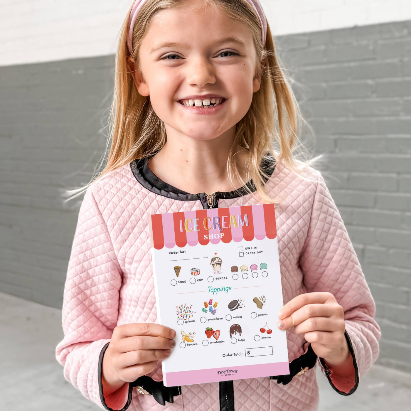 Tiny Town Play Notepad - Ice Cream Shop