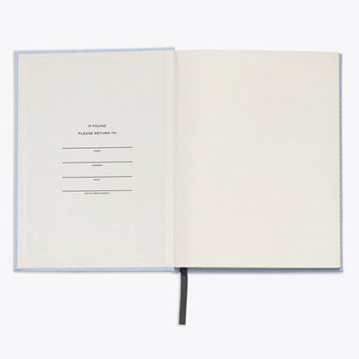 Light Blue Linen Note to Self Journal