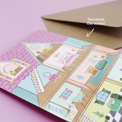 Dollhouse Sticker Scene Card