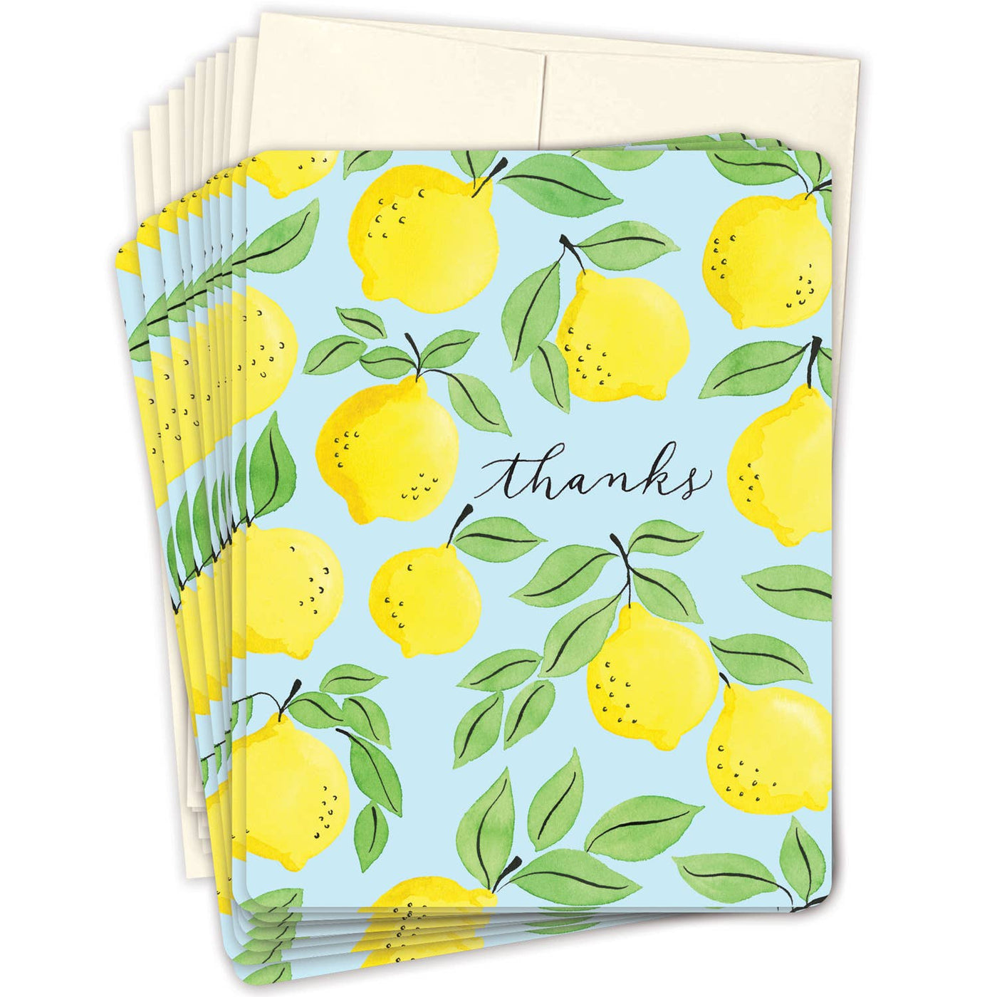 Lemons Boxed Thank You Notecard - Set of 10