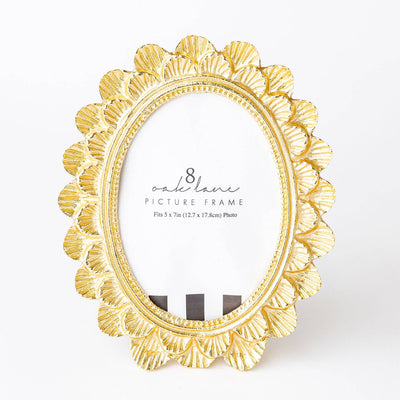 Gold Scalloped 5x7 Picture Frame