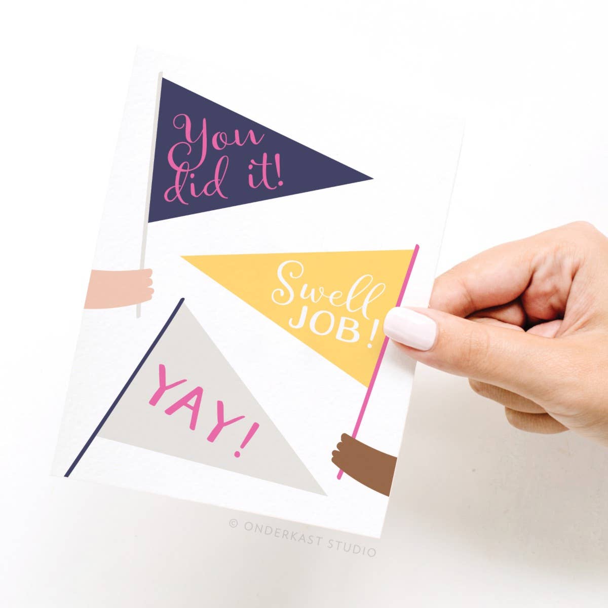 You Did It! Pennant Flags Greeting Card