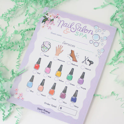 Tiny Town Play Notepad - Nail Salon & Spa