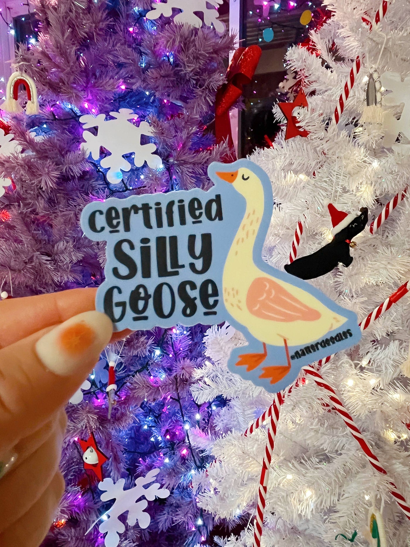 Certified Silly Goose Waterproof Vinyl Sticker