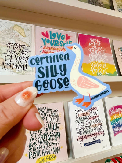 Certified Silly Goose Waterproof Vinyl Sticker