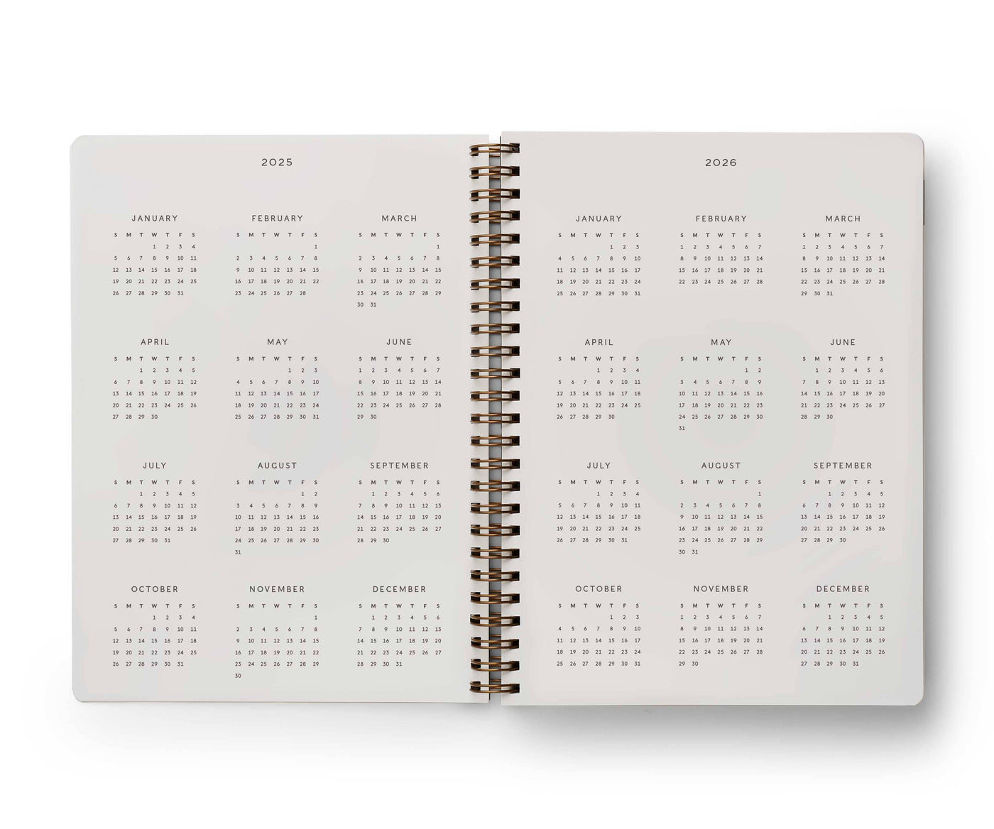 2025 Roses 12-Month Softcover Spiral Planner