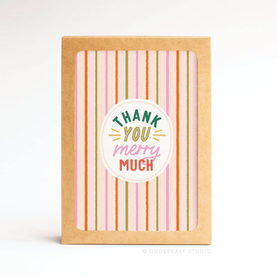 Thank You Merry Much Folded Notes, Set of 10