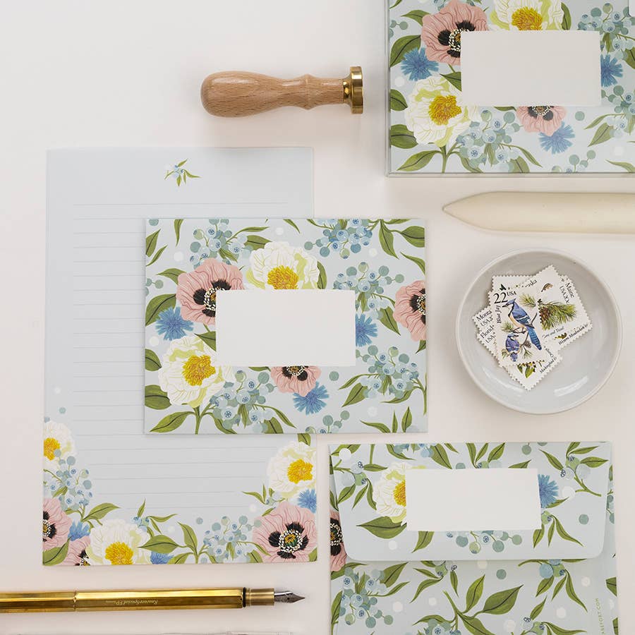 Letter Writing Set - Lush Flora