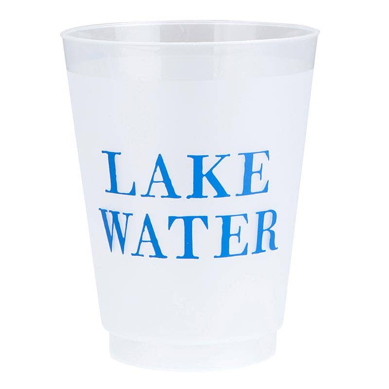 Lake Water Frost Cups, Stack of 8