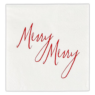 Merry Merry Napkins + Ceramic Napkin Tray