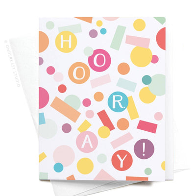 Hooray! Confetti Greeting Card