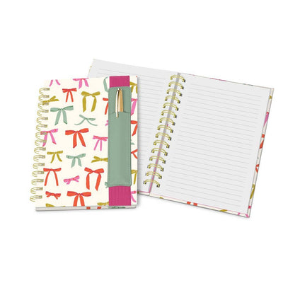 Colorful Bow Notebook with Pen Pocket