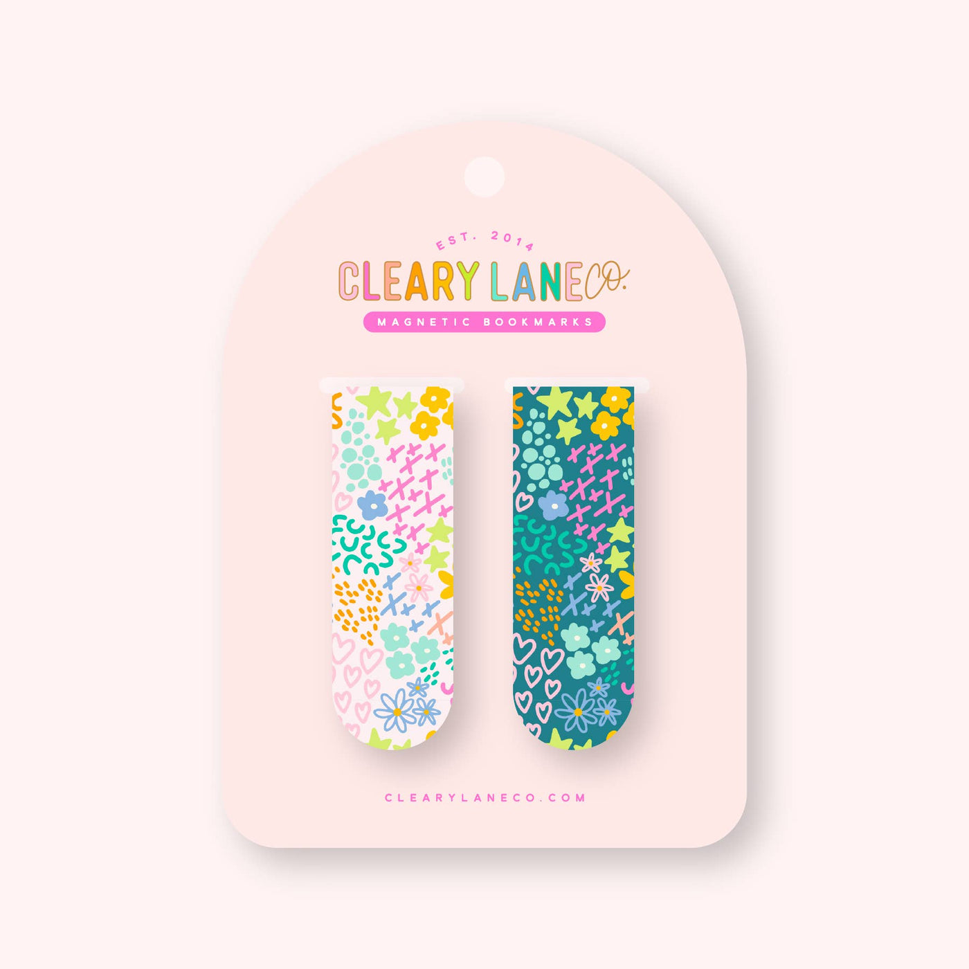 Magnetic Bookmark Set: Rainbow Garden