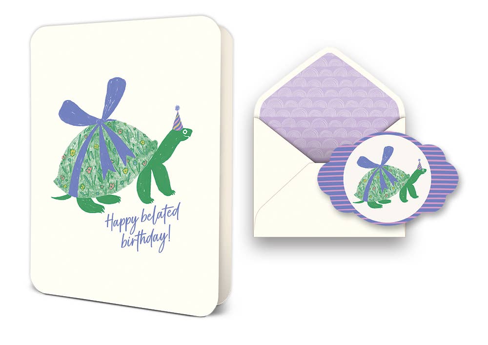 Happy Belated Birthday Greeting Card