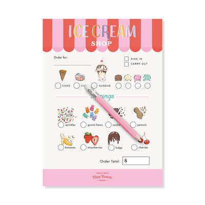 Tiny Town Play Notepad - Ice Cream Shop