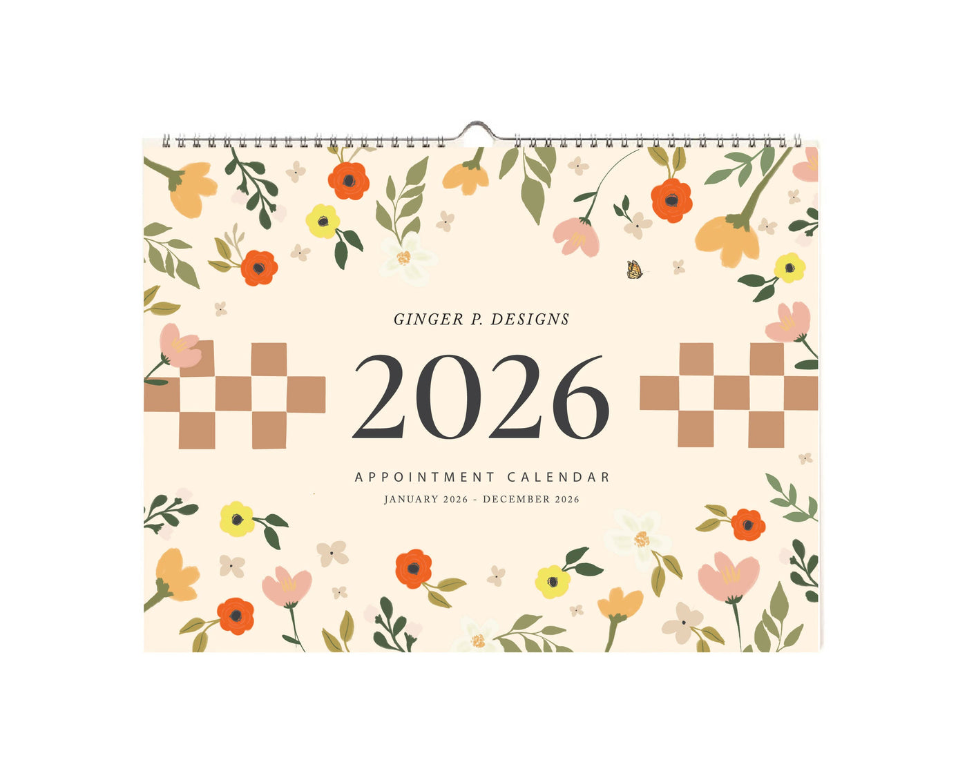 2026 Ginger P. Designs Appointment Calendar
