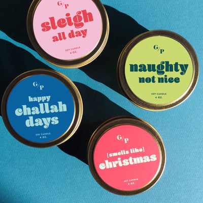 Sleigh All Day 4 oz. Candle Tin