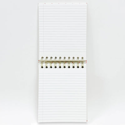 Cream Notes Spiral Notepad with Hearts