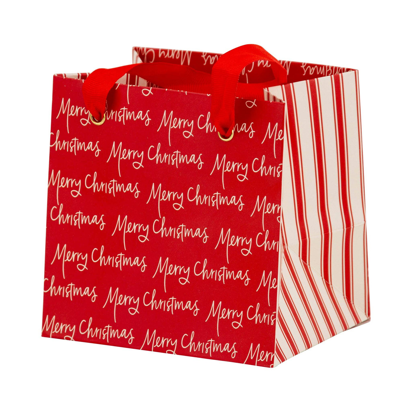 Merry Christmas Script Gift Bag