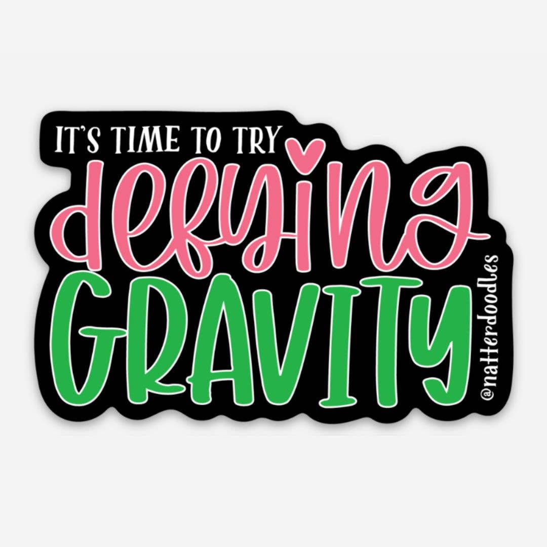 Defying Gravity Wicked Vinyl Sticker