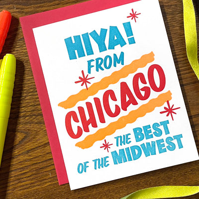 Hiya from chicago grocery sign