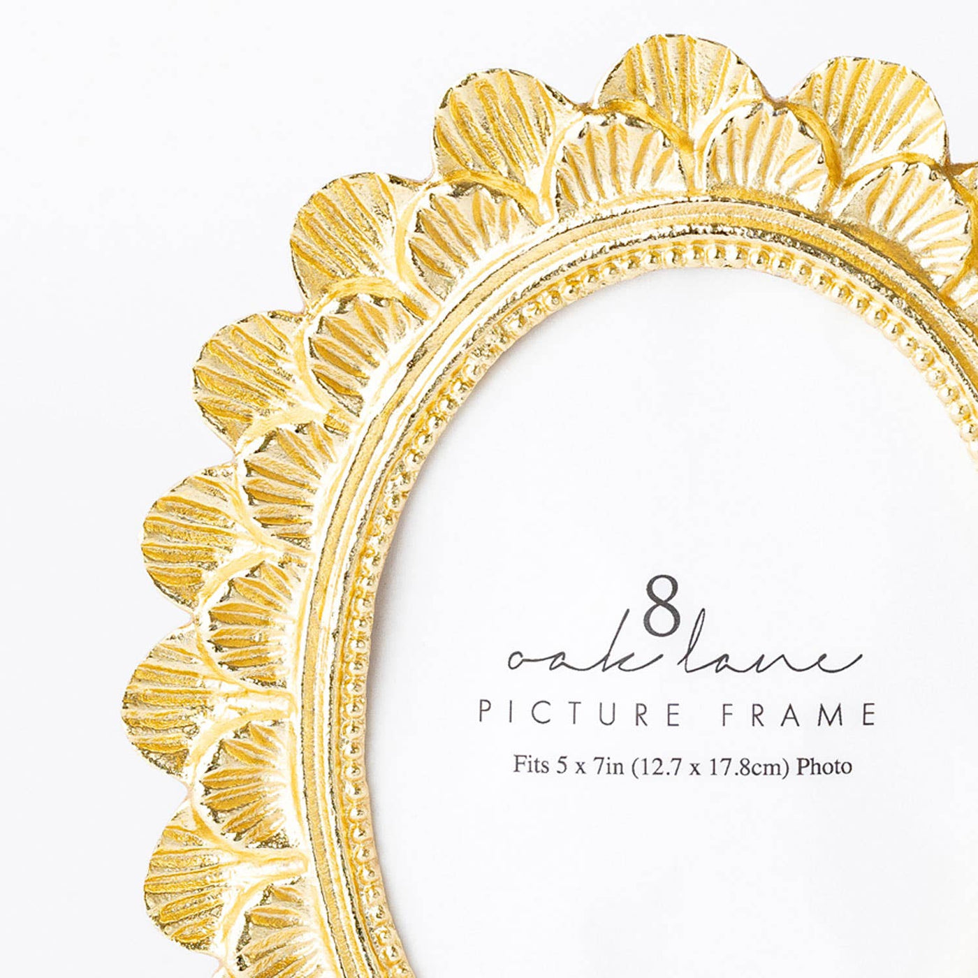 Gold Scalloped 5x7 Picture Frame